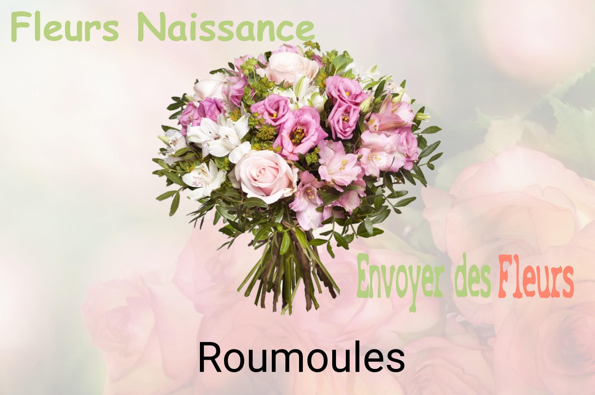 Bouquet de fleurs de naissance livré à Roumoules